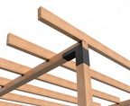 LuxShade WallGrid – Kit de Conectores para Pérgola de Pared