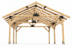 5 × 6 m Gable Pergola Metal Connector Kit + Free Plans & Timber Cutting List
