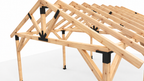 5 × 6 m Gable Pergola Metal Connector Kit + Free Plans & Timber Cutting List