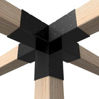 Central Connector Tangra with 5 Arms for 10×10 cm Beam