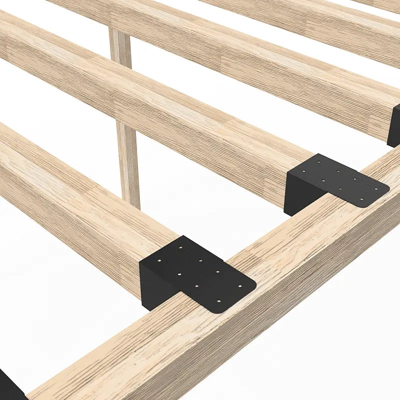 Wooden frame with metal brackets ,Pergola LuxShade