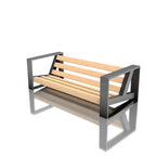 Wooden bench with metal frame LuxShade Sofa